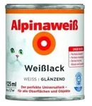 Wei&szlig;lack, Gl&auml;nzend, 125ml - Alpina