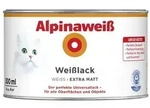 Alpina - Wei&szlig; Wei&szlig;lack 300ml Wei&szlig; Extra Matt Lack Universallack Innen Au&szlig;en