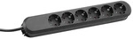 Bachmann - 381.148k Steckdosenleiste Schwarz Schutzkontakt 1 St.