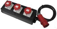 S6 Vollgummi-steckdosenleiste 400v/16a/max. 11kw Ip44