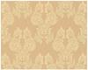 Ornament Tapete gold braun Rokoko Vliestapete mit Textil Muster für Wohnzimmer...
