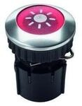 Grothe Klingeltaster Rund 14,6mm Knopf Rot, H&uuml;lse Alu Protact 101 Led