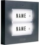 M-e Modern-electronics - Ktb-2 A Klingelplatte Mit Namensschild 2fach Anthrazit...