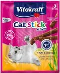 Vitakraft - Katzensnack Cat-stick Mini Huhn & Katzengras - 3 X 6g
