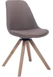 Besucherstuhl Troyes Drehbar Stoff Square Taupe Natura