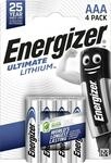 Energizer Ultimate Lithium Micro Aaa 1,5 V, 4er Pack Batterien