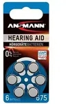 Ansmann - H&ouml;rger&auml;tebatterien 675 Blau 6 St&uuml;ck, Typ 675 P675 Zl1 Pr44 Mit 1,4v
