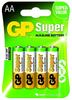 Super Mignon (AA)-Batterie Alkali-Mangan 1.5 v 4 St. - Gp Batteries