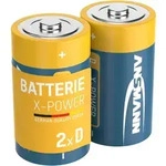 Ansmann - Alkaline X-power Mono D, 1,5v, 2 St&uuml;ck, Lr20, Langlebig, F&uuml;r Hohen