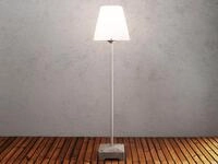 Au&szlig;enstehleuchte Lucca Aus Aluminium, H&ouml;he 130cm, Wei&szlig;