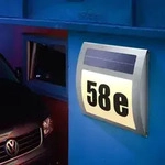 Solar Hausnummernleuchte Wave Nummernset 1-999 Ip44 Edelstahl Ip44 102035 - Esotec