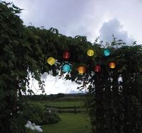 Best Season Led-solarlichterkette Ball, 10-teilig, Cool Wei&szlig;