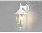 Konstsmide - Kleine Au&szlig;enwandleuchte Firenze, E27, Aluminium Wei&szlig;, H&ouml;he 39cm