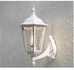 Au&szlig;enwandleuchte Firenze, 6-strebig, E27, Aluminium Wei&szlig;, H&ouml;he 44cm