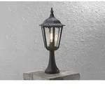 Konstsmide - Sockelleuchte Firenze Landhausstil, Aluminium Schwarz, H&ouml;he 55cm