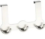 T&uuml;rgarderobe Rondo Edelstahl Matt, Chrom, 3-haken Handtuchhaken - Wenko