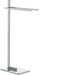 Wenko - Handtuchst&auml;nder Quadro Mit 2 Stangen, Kleiderst&auml;nder, Silber Gl&auml;nzend,