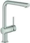 Minta - Sp&uuml;ltischarmatur Mit Ausziehbarer Geschirrbrause, Supersteel 30274dc0 -
