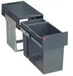 Abfallsammler Tandem 24 L/7 L Dunkelgrau Hailo 3666111