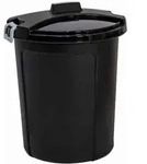Mm_unverified_brand - Universaltonne Schwarz 75 L Mit Deckel
