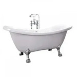 Home Deluxe - Freistehende Badewanne Fama - 176 X 74 Cm Badewanne Acrylwanne Wannen