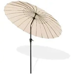 Sonnenschirm Gartenschirm Sonnenschutz Schirm Kurbelschirm Tokio Rund 2,5m Beige
