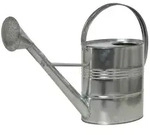 Zinkgie&szlig;kanne 10 L, Silber Stahlblech, Verzinkt