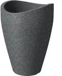 Scheurich &Uuml;bertopf Wave Globe High Serie 254 Schwarz Granit &Oslash; 40 Cm