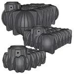 Graf Regenwasser-flachtank Platin 1500l