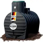 Mono Erdtank 4000 Liter Inkl. Tankabdeckung - 4rain