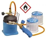 Gasbrenner Zum L&ouml;ten Und Brennen Mit Schlauch Lm3000 2 Kartuschen
