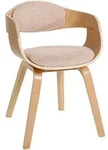 Besucherstuhl Stoff Natura/creme
