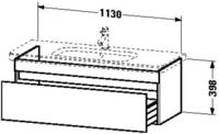 Durastyle Waschtischunterschrank Wandh&auml;ngend 6395, 1 - Duravit