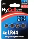 Hycell - Knopfzelle Lr 44 1.5 V 4 St. 140 Mah Alkali-mangan Ag13