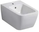 Icon Square Wandbidet Geschlossene Form, Tiefe 54cm, &Uuml;berlauf Sichtbar, Wei&szlig; -