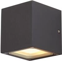 Sitra Cube 232535 Au&szlig;enwandleuchte Energiesparlampe, Led Gx53 18 W Anthrazit - Slv