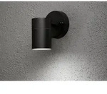 Kleine Au&szlig;enwandleuchte Modena Downlight, H&ouml;he 9cm, Aluminium Schwarz