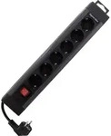 Rev - 0014612513 Steckdosenleiste Mit Schalter 6fach Schwarz Schutzkontakt 1 St.