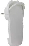 Rev Schutzkontaktflachstecker Wei&szlig;