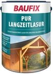 Baufix Pur Langzeitlasur Teak Seidenmatt, 5 Liter, Holzlasur