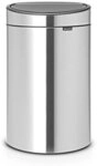 Brabantia - 100680 -touch Bin New Recycle 10 + 23 Liter, Acier Mat