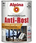 Metallschutz-lack Anti-rost 2,5 L Wei&szlig; Matt Metallack Schutzlack - Alpina