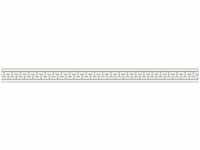Antik Tapetenbordüre selbstklebend Silber Tapeten Bordüre im griechischen Stil