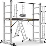 Bauger&uuml;st Aluger&uuml;st Ger&uuml;st Alu Leiter Arbeitsger&uuml;st Arbeitsb&uuml;hne Bis 150 Kg