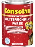Consolan - Wetterschutz-farbe 2,5 L Schiefer Wetterschutzfarbe Deckend Au&szlig;en