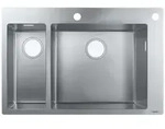 Hansgrohe Einbausp&uuml;le S71 S712-f655180x450mm, Edelstahl