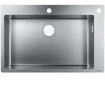 Einbausp&uuml;le S71 S712-f660660, Edelstahl - Hansgrohe