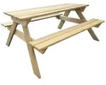 Vidaxl - Picknicktisch 150x135x71,5 Cm Holz