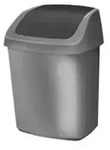 Curver - Swing-top 50 L Rechteckig Kunststoff Anthrazit, Silber