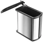 Hailo - Abfallsammler Uno 18 L Edelstahl / Schwarz 3418101